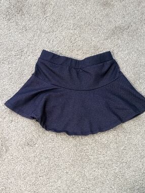 okie dokie Navy Flared Skort